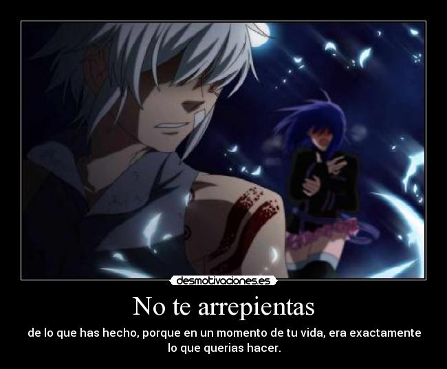 No te arrepientas -