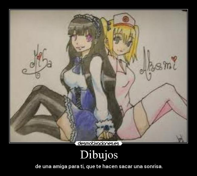 Dibujos - de una amiga para ti, que te hacen sacar una sonrisa.