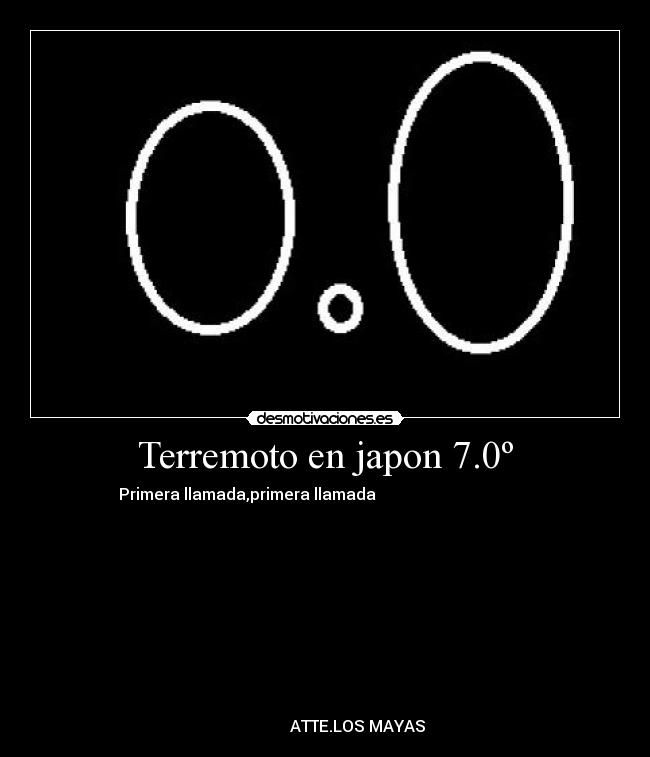 Terremoto en japon 7.0º -