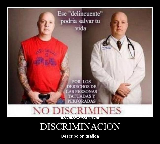 DISCRIMINACION - Descripcion gráfica