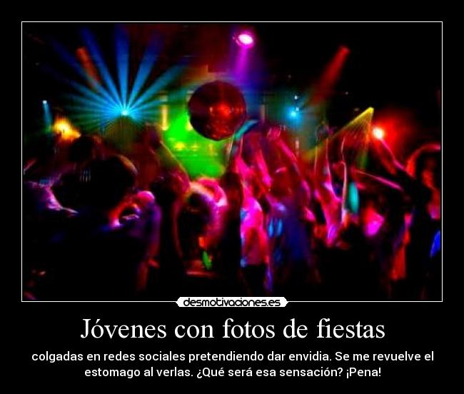 Jóvenes con fotos de fiestas - 