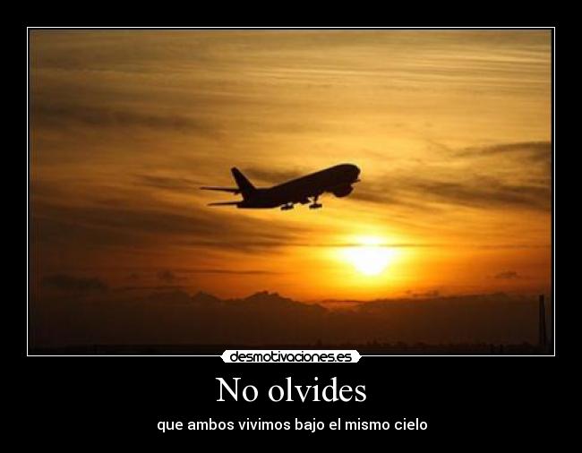 No olvides -