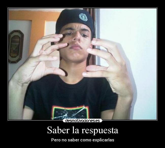 Saber la respuesta -