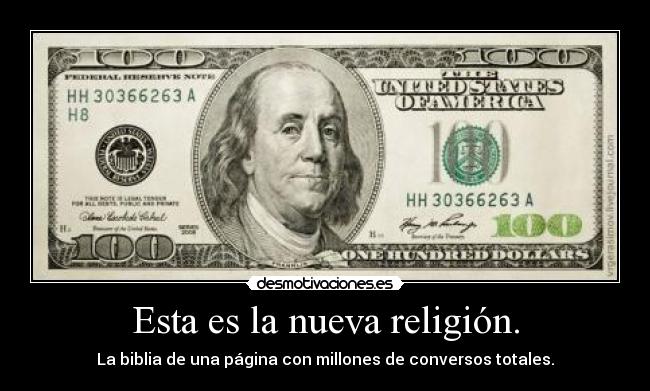 carteles religion nueva religion desmotivaciones