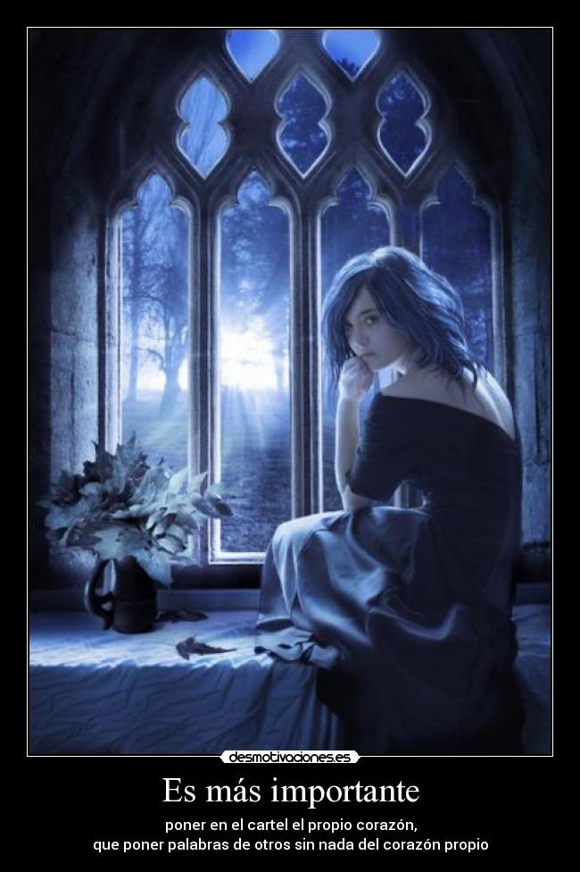 Es más importante -