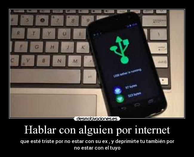 Hablar con alguien por internet -