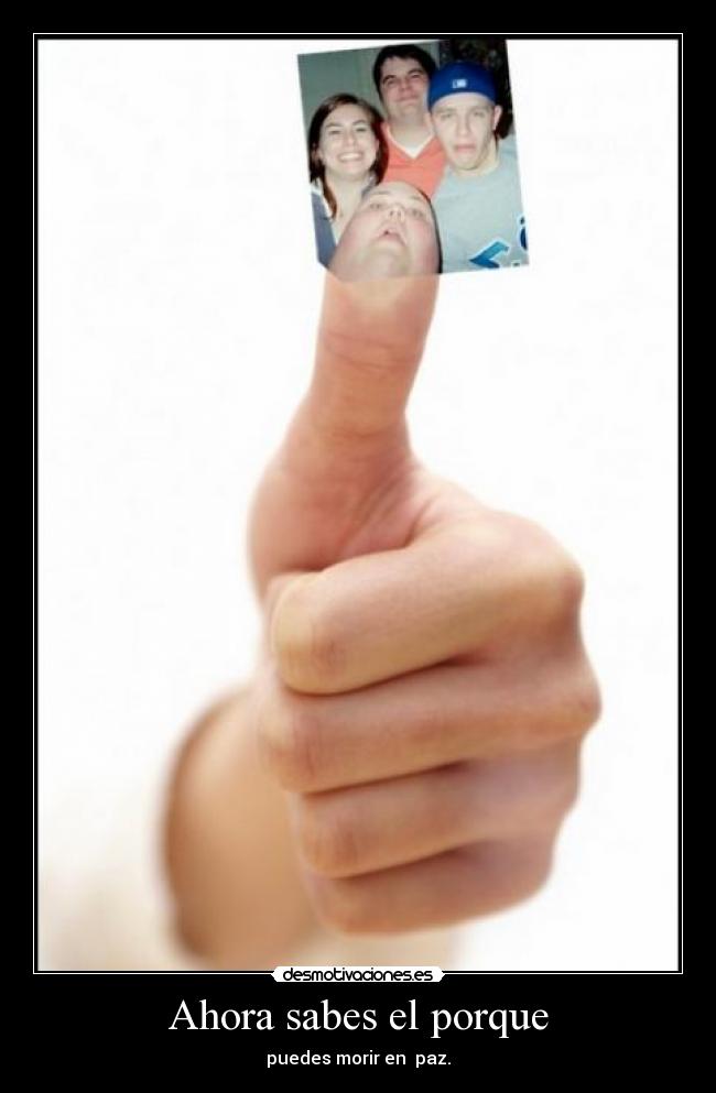 carteles hombre dedo desmotivaciones