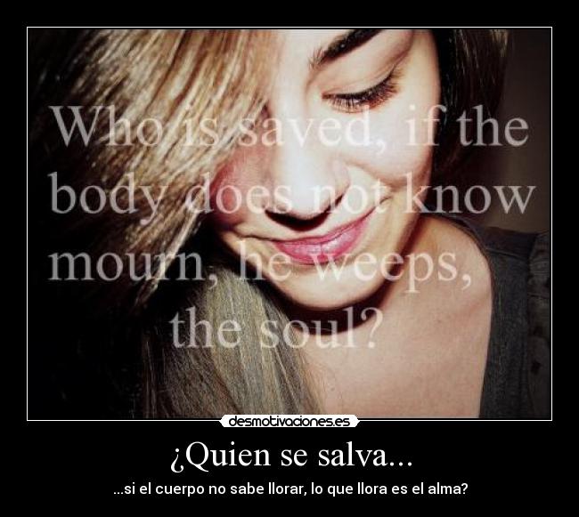 ¿Quien se salva... -