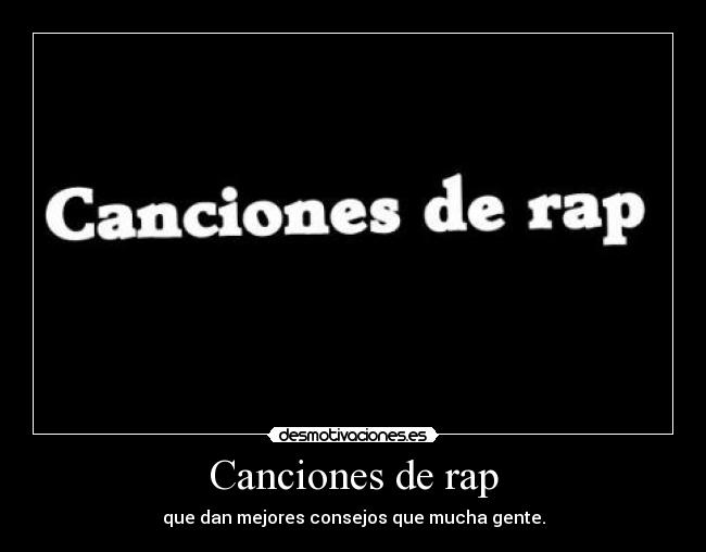 Canciones de rap -
