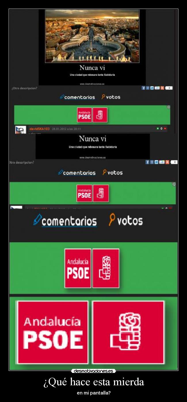 ¿Qué hace esta mierda - en mi pantalla?