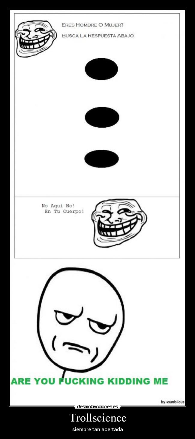 Trollscience - siempre tan acertada