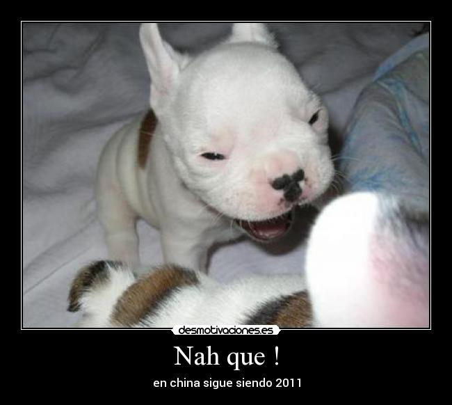 Nah que ! - en china sigue siendo 2011
