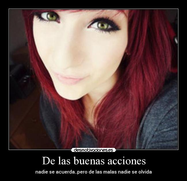 De las buenas acciones -