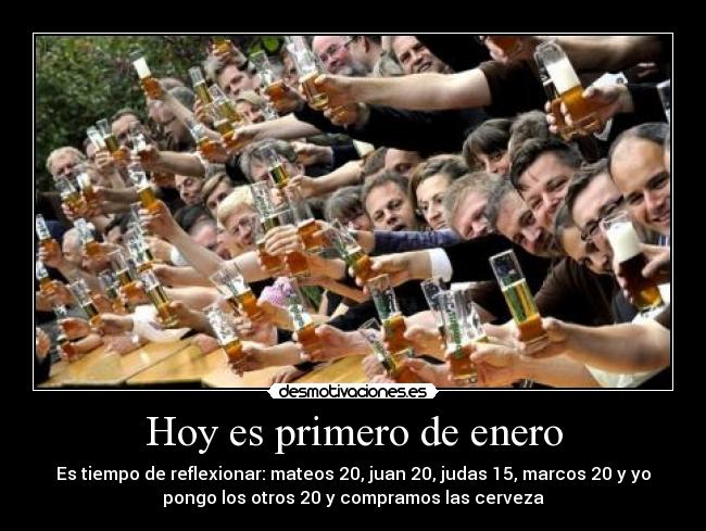 Hoy es primero de enero -