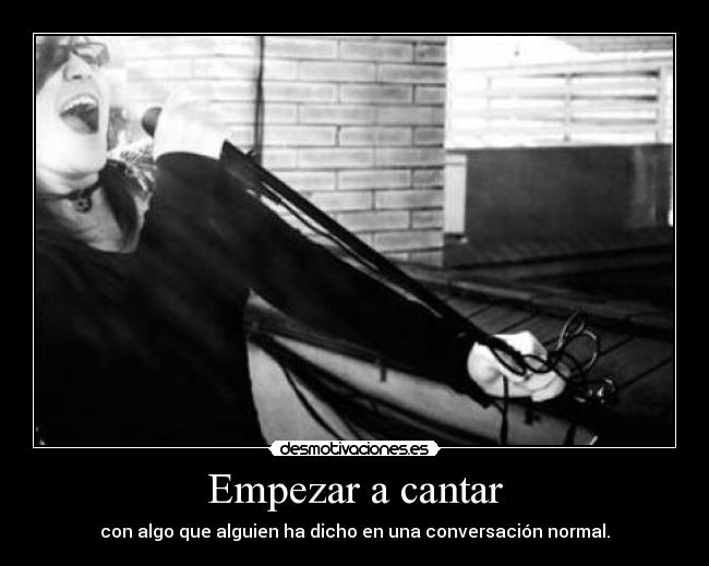 Empezar a cantar -