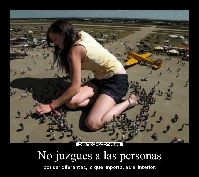No juzgues a las personas - 