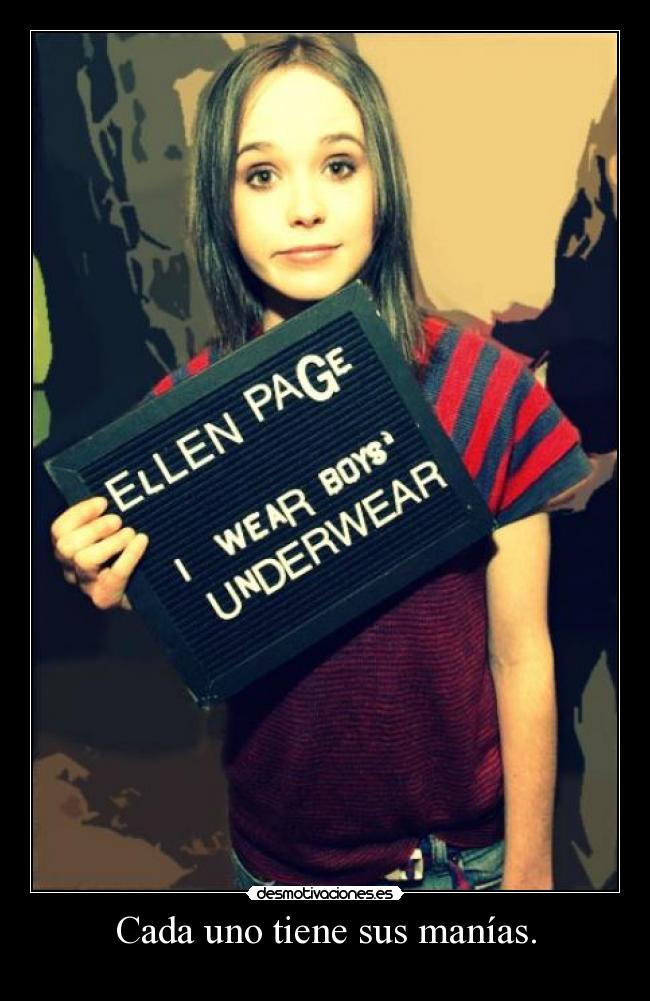 carteles ellen page vuelto desmotivaciones