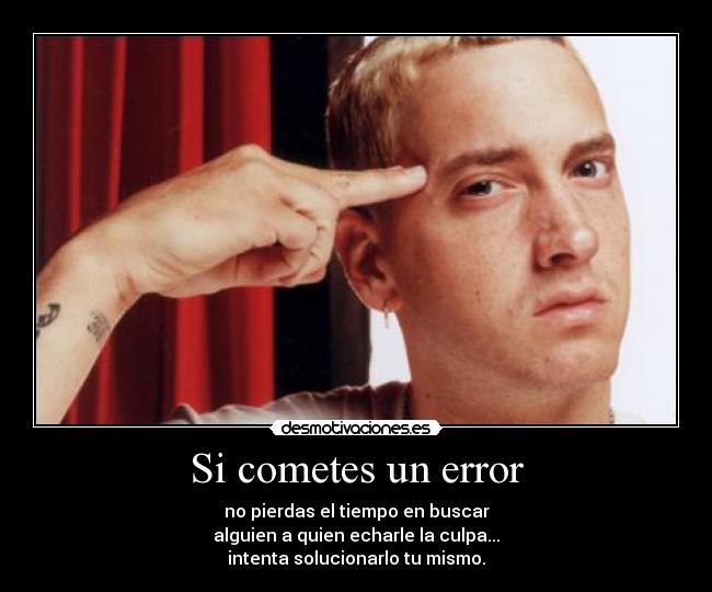 Si cometes un error -