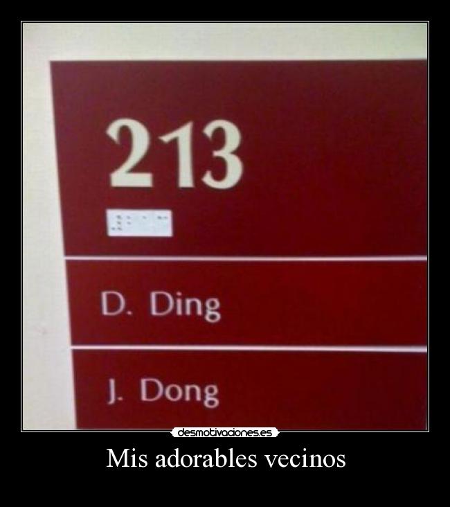 Mis adorables vecinos -