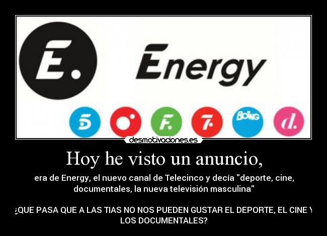 carteles clanantifas kaf euskalduna94 anuncio energy telecinco sexista deporte cine documental desmotivaciones