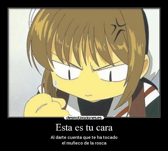 Esta es tu cara - Al darte cuenta que te ha tocado
el muñeco de la rosca