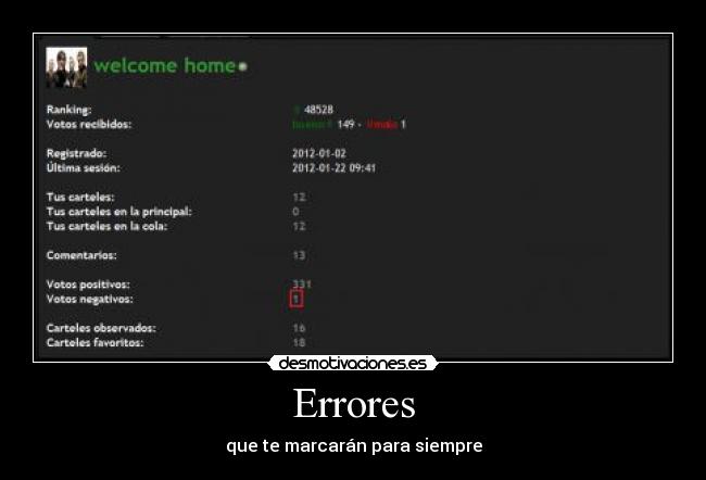 Errores - que te marcarán para siempre