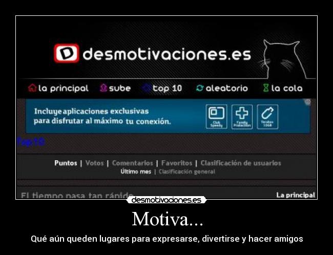 Motiva... - Qué aún queden lugares para expresarse, divertirse y hacer amigos