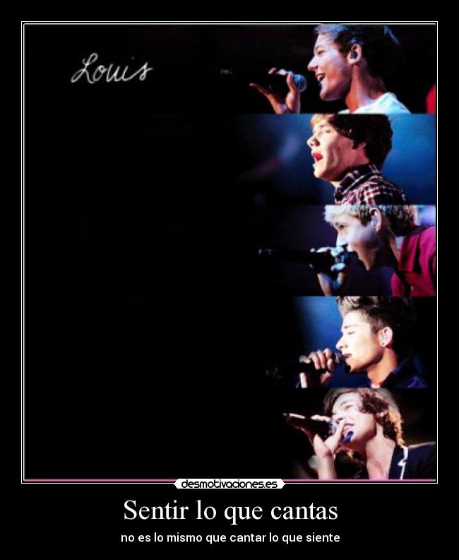 Sentir lo que cantas - no es lo mismo que cantar lo que siente