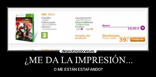 ¿ME DA LA IMPRESIÓN... - O ME ESTÁN ESTAFANDO?