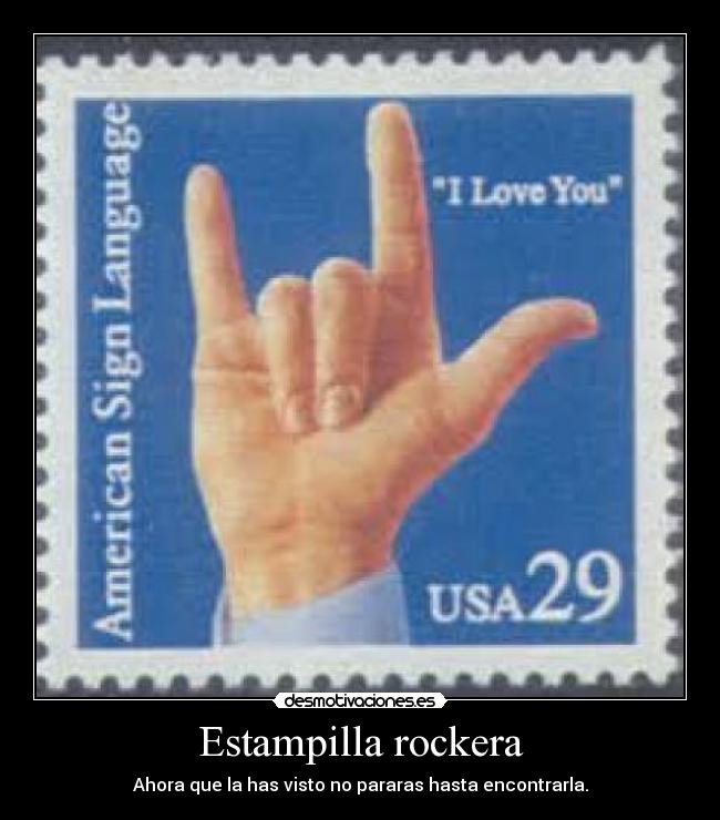 Estampilla rockera - 