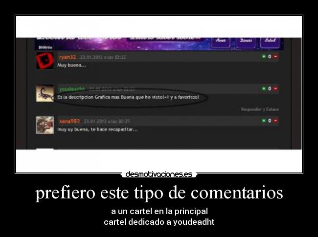 prefiero este tipo de comentarios - 