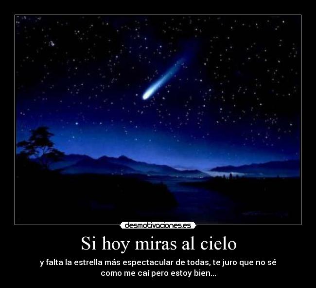 Si hoy miras al cielo -