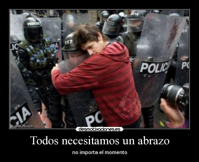 Todos necesitamos un abrazo -