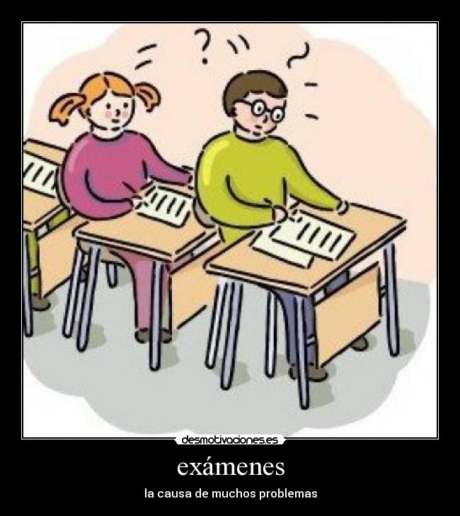 exámenes -