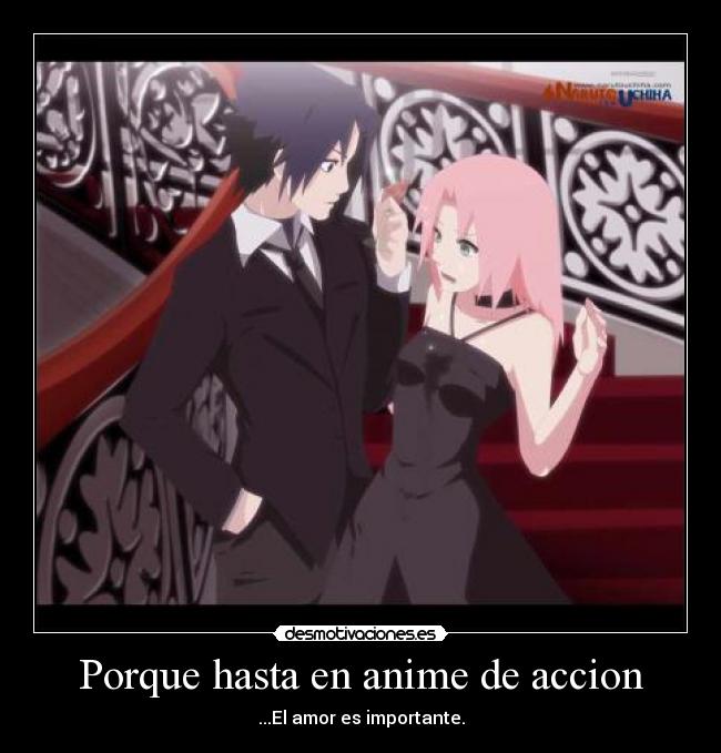 Porque hasta en anime de accion -