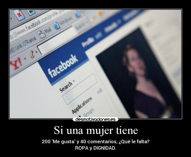 Si una mujer tiene -