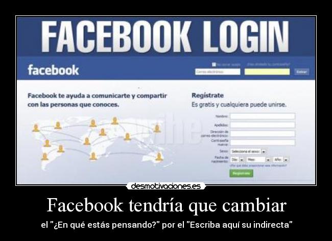 carteles facebook facebook changes desmotivaciones