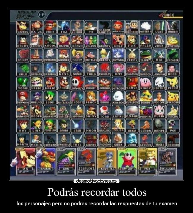 Podrás recordar todos -