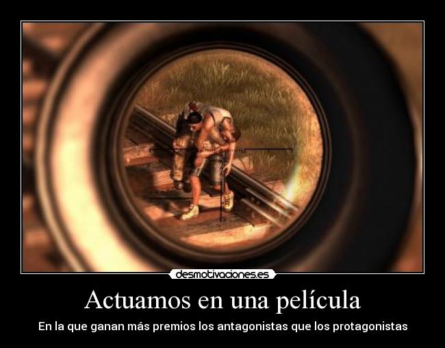 Actuamos en una película -