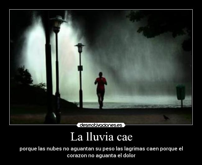 La lluvia cae -