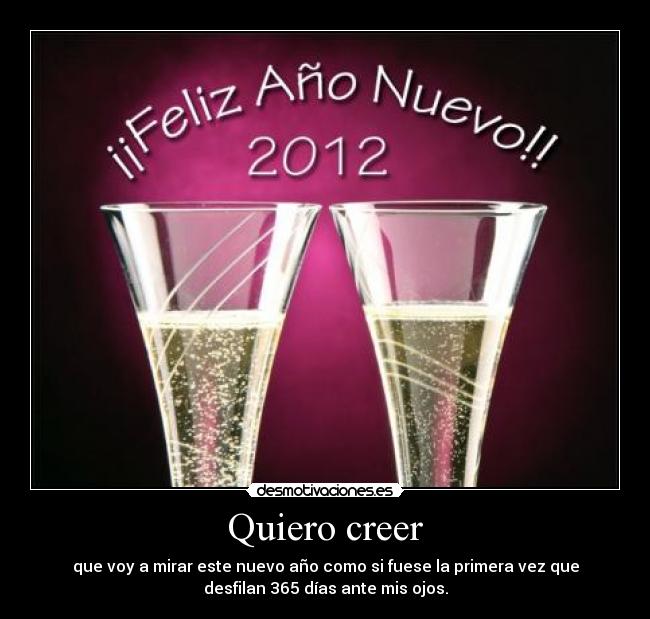 Quiero creer -