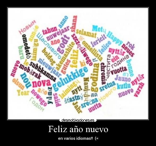 Feliz año nuevo -