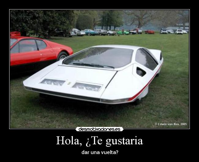 Hola, ¿Te gustaria - dar una vuelta?