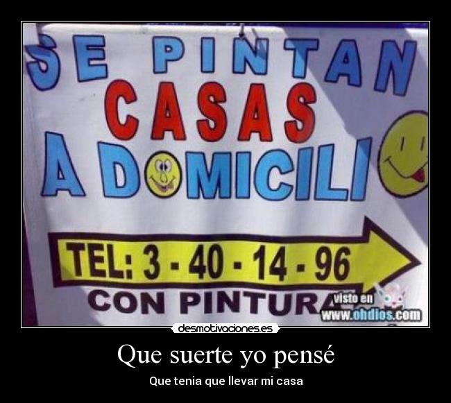 Que suerte yo pensé - 