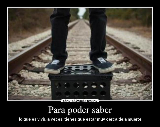 Para poder saber - 