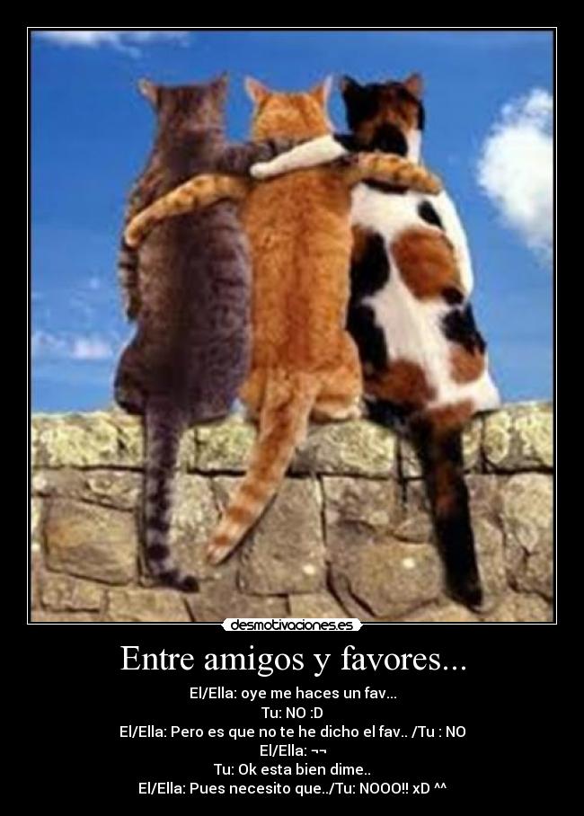 Entre amigos y favores... -