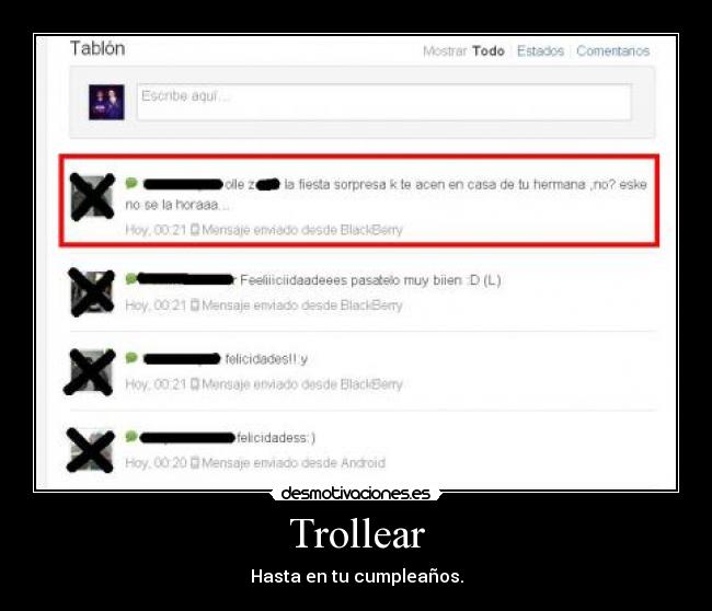 Trollear - Hasta en tu cumpleaños.