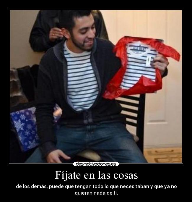 Fíjate en las cosas -