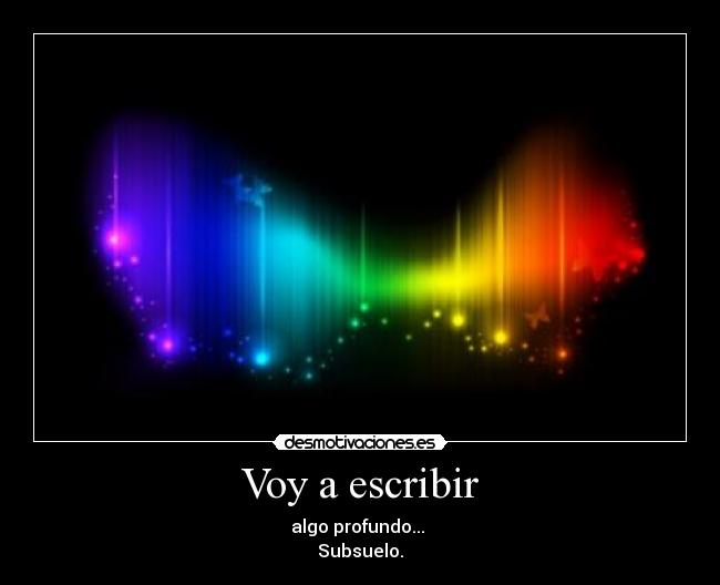 Voy a escribir -