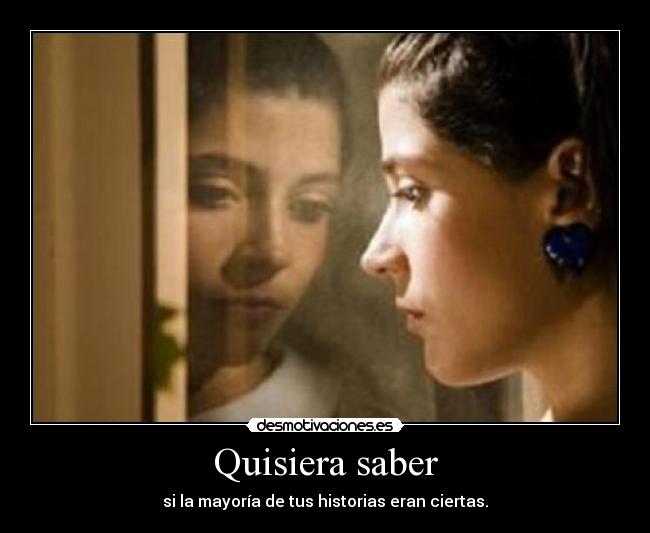 Quisiera saber - 